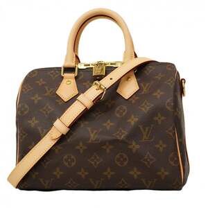 Louis Vuitton Monogram Speedy Bandouliere 25 Handbag M46977 Brown 2-Way Bag f...